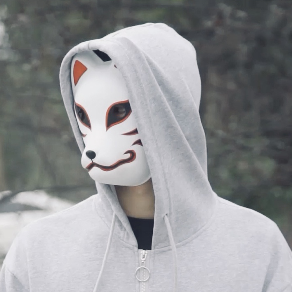 Anime Naruto Costume Anbu Kakashi Costume Uniform with Fox Mask Men Kids Halloween