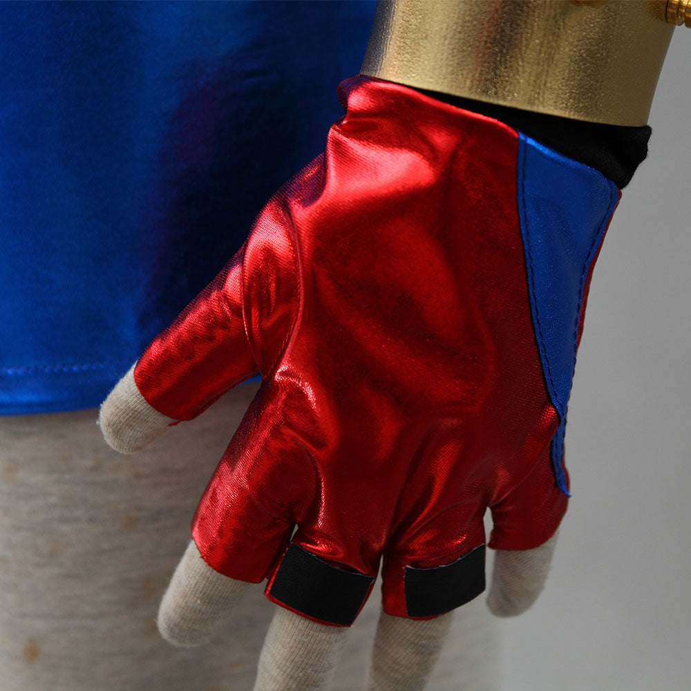 The Suicide Squad Female Joker Harley Quinn Cosplay Costume Jacket with Gloves Women and Kids Halloween