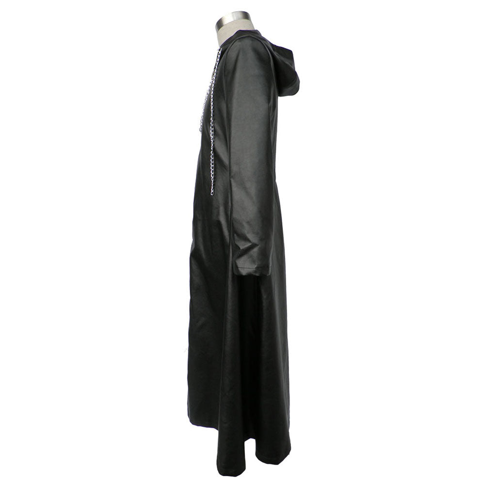 Kingdom Hearts Organization XIII Roxas Nobody Cosplay Costume Cloak Leather Robe Men and Kids