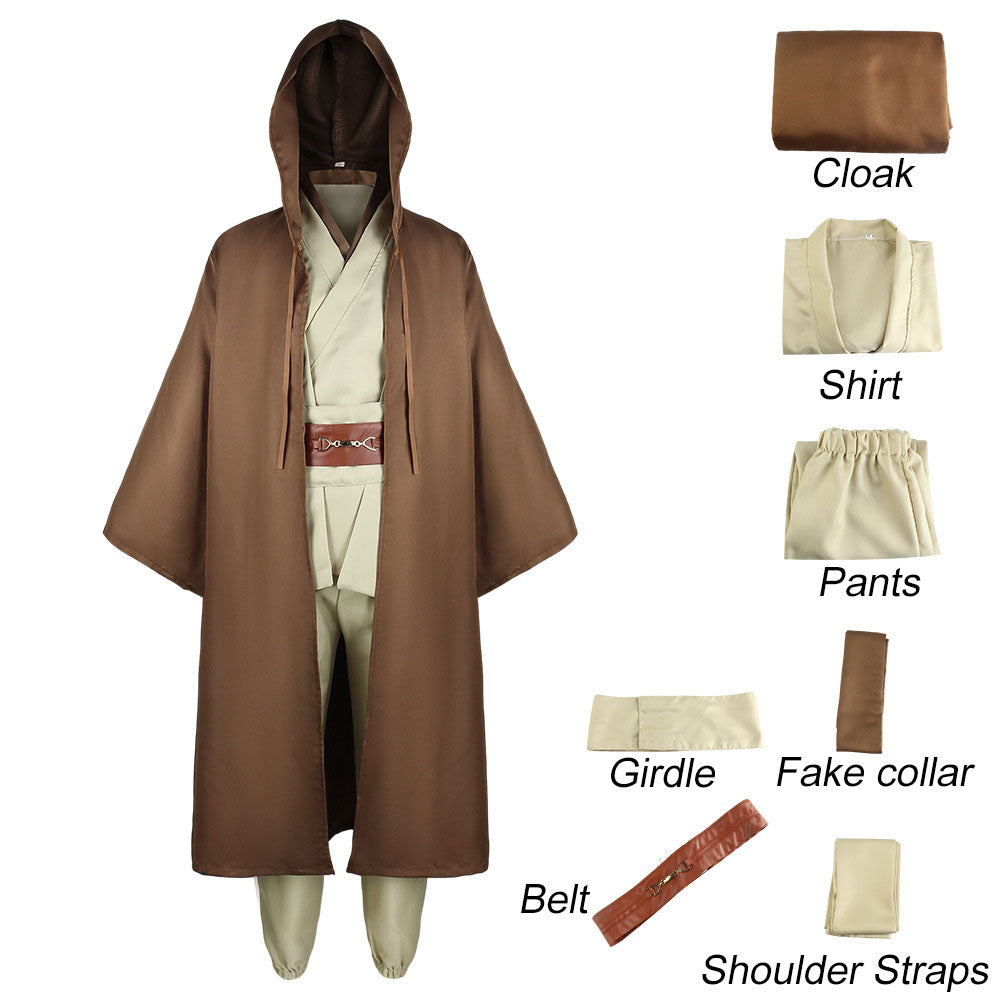 Star Wars Costumes Jedi Knight Anakin Skywalker Cosplay full Outfits for Men Halloween