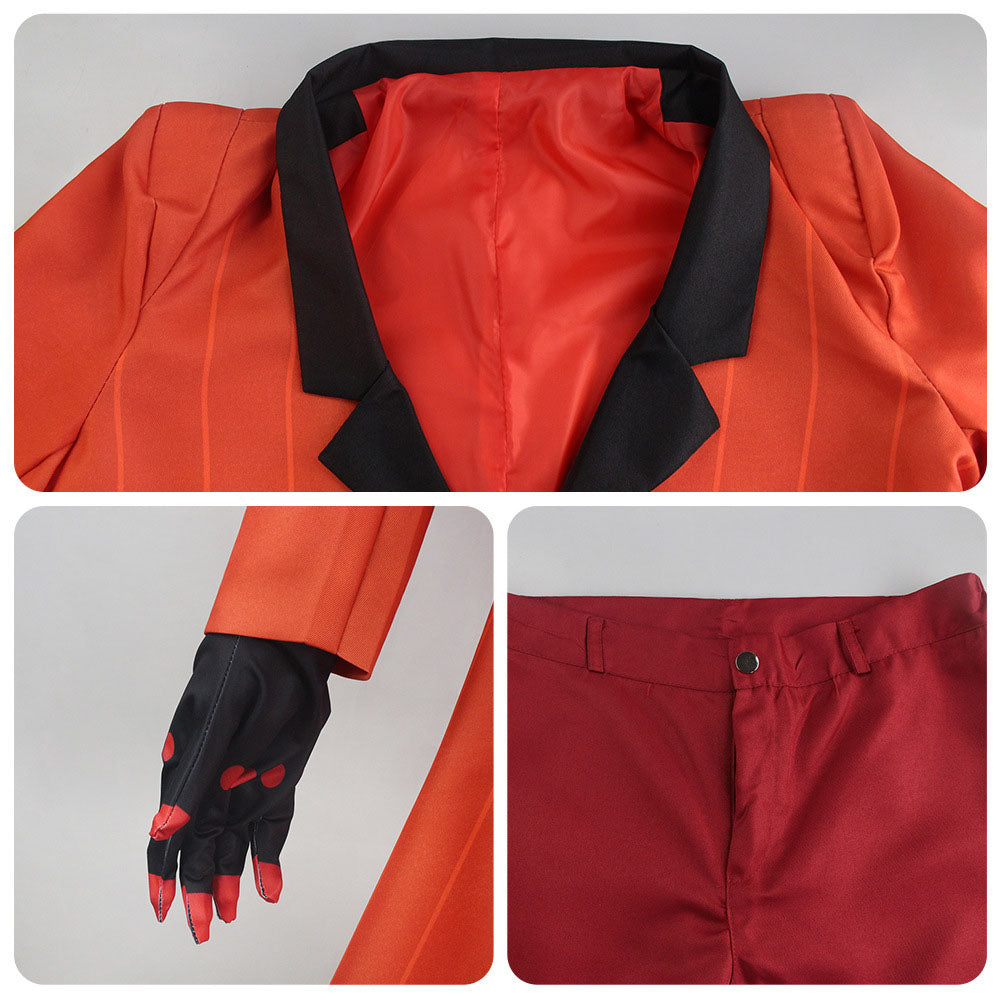 Hazbin Hotel Alastor Cosplay Costume full Outfit for Men Halloween