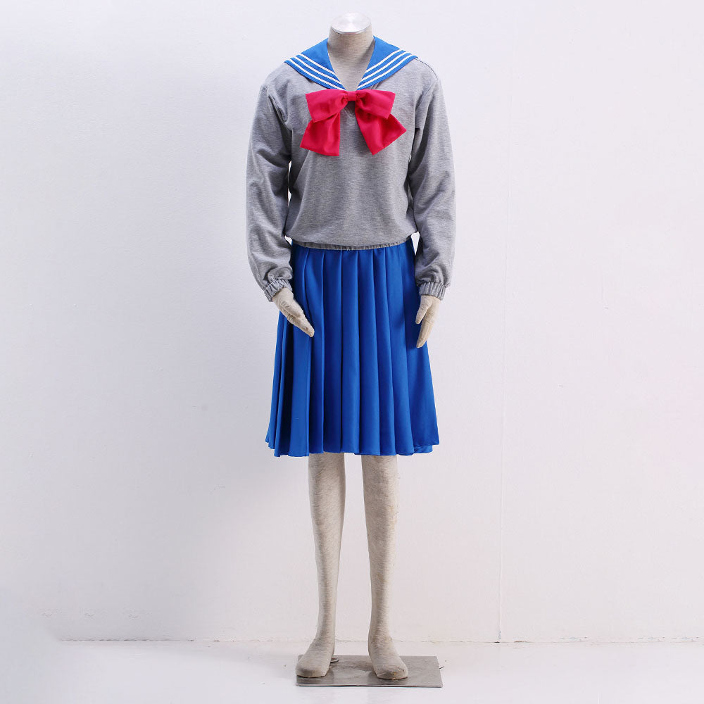 Anime Sailor Moon Costume Mizuno Ami Sailor mercury Cosplay Normal School Uniform