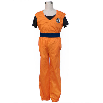 Dragon Ball Son Goku Training Costume Outfits Chinese Character Turtles Cosplay Men and Kids Halloween