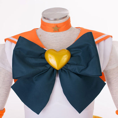 Halloween Anime Sailor Moon Costume Aino Minago Sailor venus Fighting Cosplay Full Outfit