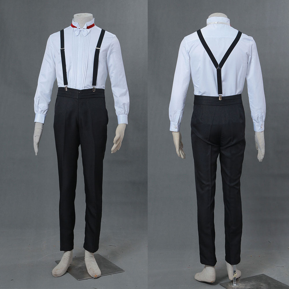Hallowee Sailor Moon Costume Tuxedo Mask Chiba Mamoru Cosplay Outfits with Accessories Men and Kids