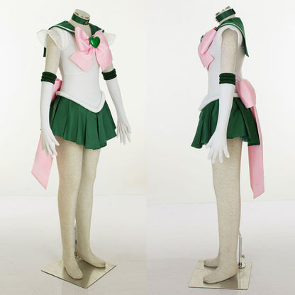 Halloween Anime Sailor Moon Costume Kino Makoto Sailor jupiter Fighting Cosplay Full Outfit