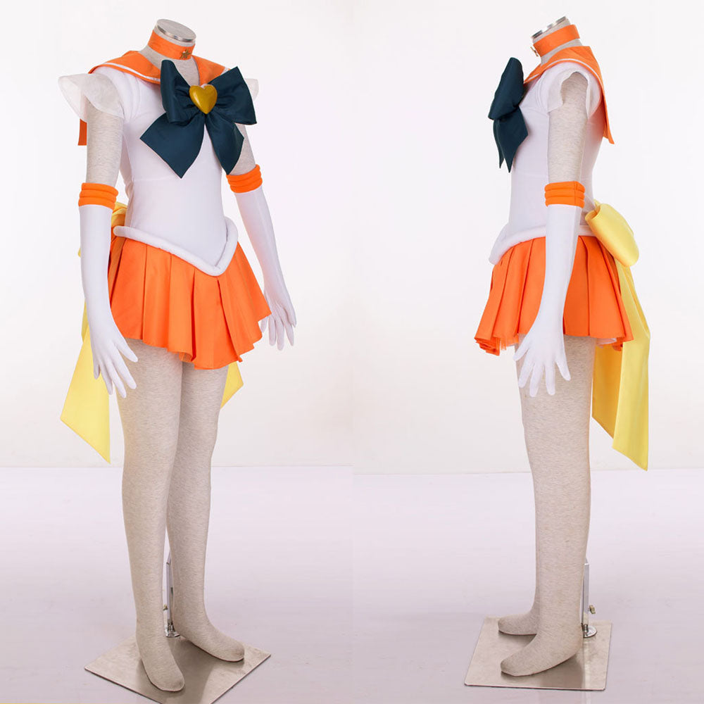 Halloween Anime Sailor Moon Costume Aino Minago Sailor venus Fighting Cosplay Full Outfit