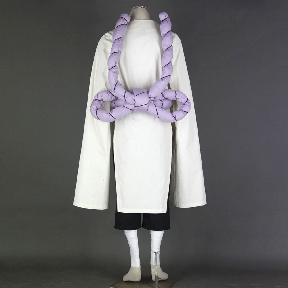Anime Naruto Costume Kimimaro Cosplay Costume with Large Waist Rope for Men Kids