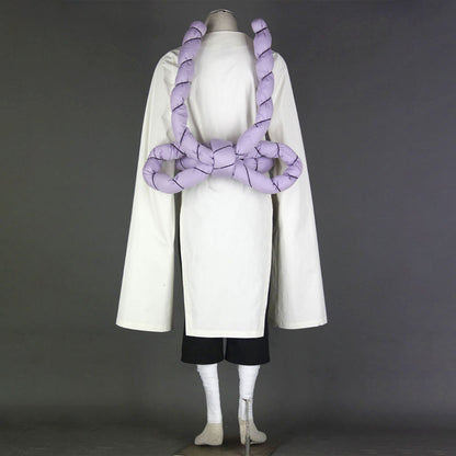 Anime Naruto Costume Kimimaro Cosplay Costume with Large Waist Rope for Men Kids