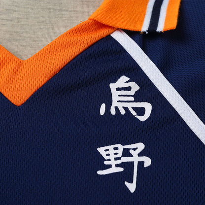 Haikyuu!! Costume Ennoshita Chikara Number #6 Karasuno High School Volleyball Uniform with Knee pads