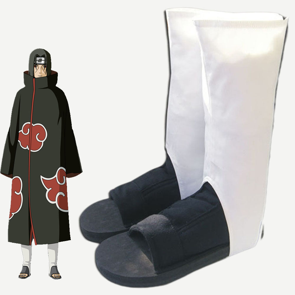 Anime Naruto Costume Akatsuki Itachi Obito Pain Cosplay Boots Costume Shoes for Adults Kids