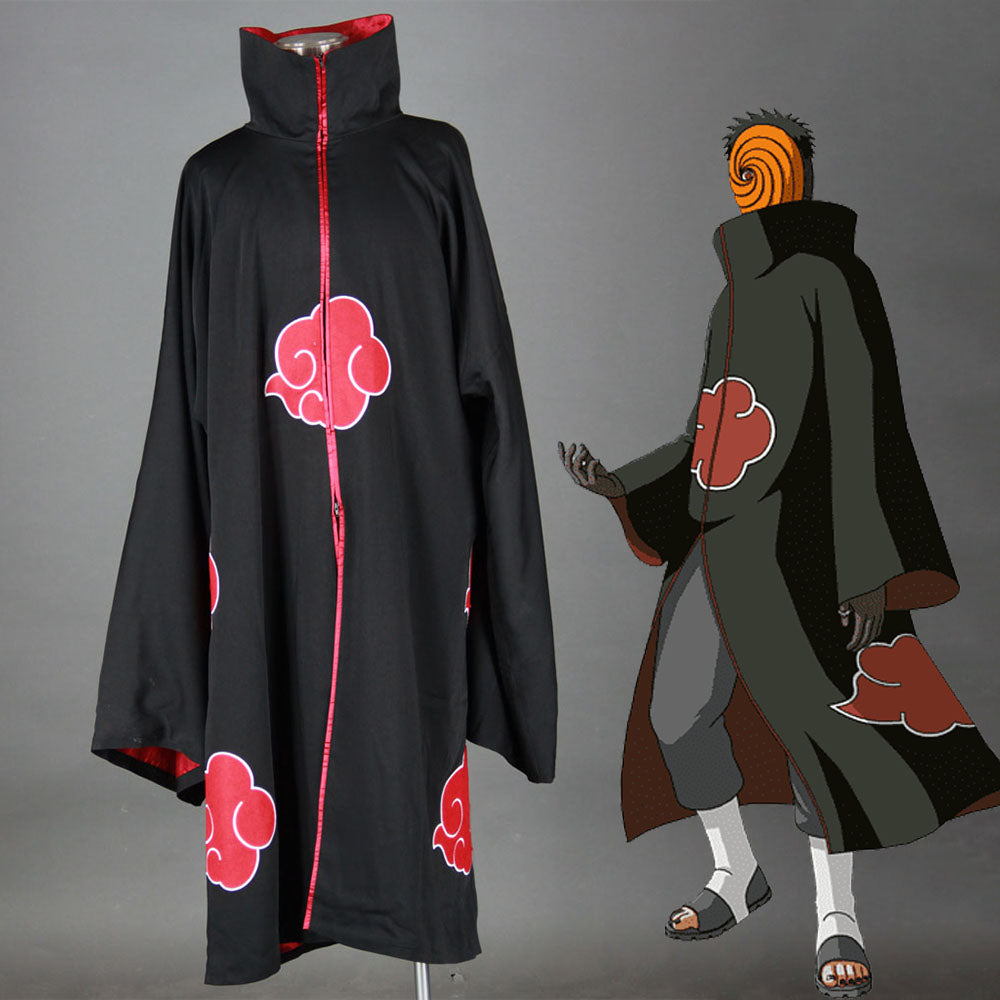 Anime Naruto Costume Akatsuki Obito Itachi Pain Cosplay Cloak for Adults Kids Halloween