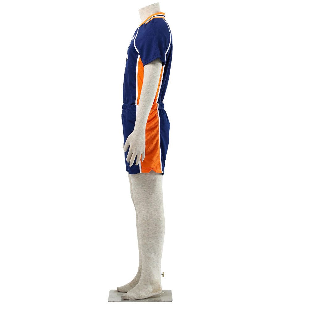 Haikyuu!! Costume Ennoshita Chikara Number #6 Karasuno High School Volleyball Uniform with Knee pads