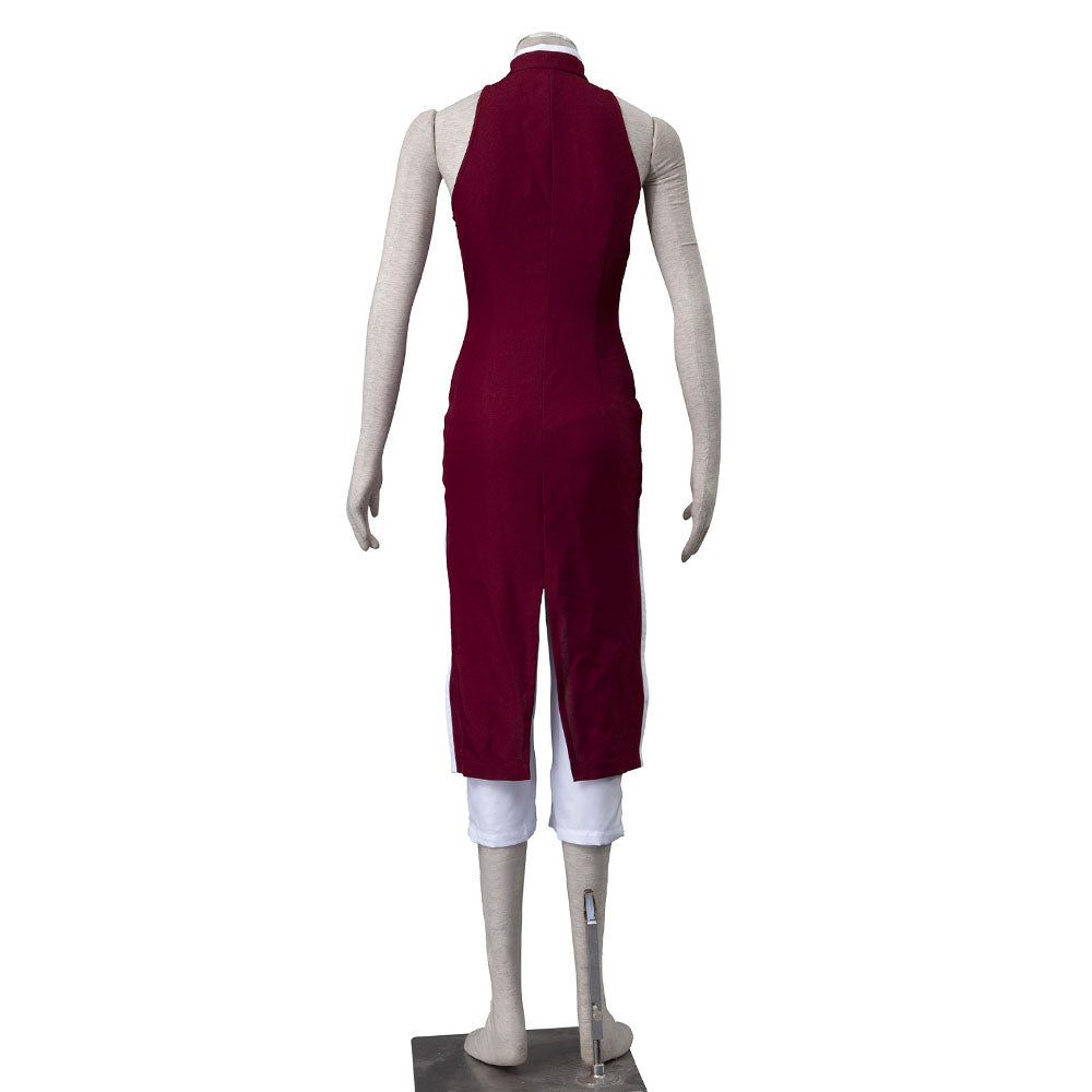 Anime Boruto Costume Sakura Mom-Style Cosplay Outfit with Headband for Women Kids