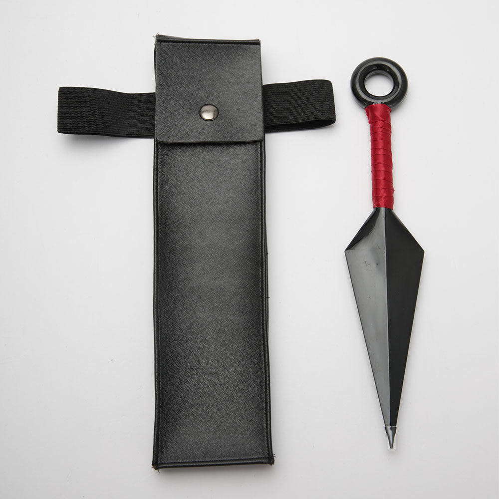 Anime Naruto Costume Leaf Village Ninja Naruto Sasuke Kakashi Hinata Leg Bag Kunai Cosplay Accessories