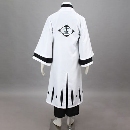 Anime 13th Division Captain White Haori Twin Sword Cosplay Costume for Men and Kids
