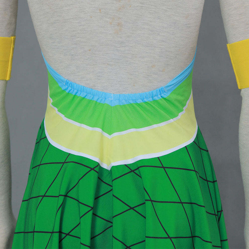 Anime Fairy Tail Wendy Marvell Cosplay Costume Green Dress Women Kids Halloween