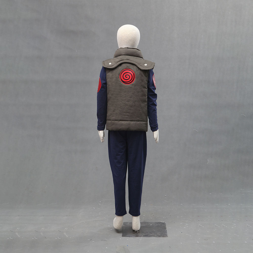 Anime Naruto Costume Kakashi Iruka Jonin Cosplay Costume Uniform for Men Kids Halloween