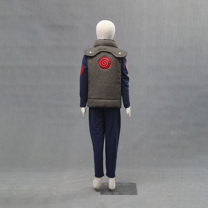 Anime Naruto Costume Minato 4th Hokage Cosplay full Outfit Costume with Headband for Men Kids Halloween