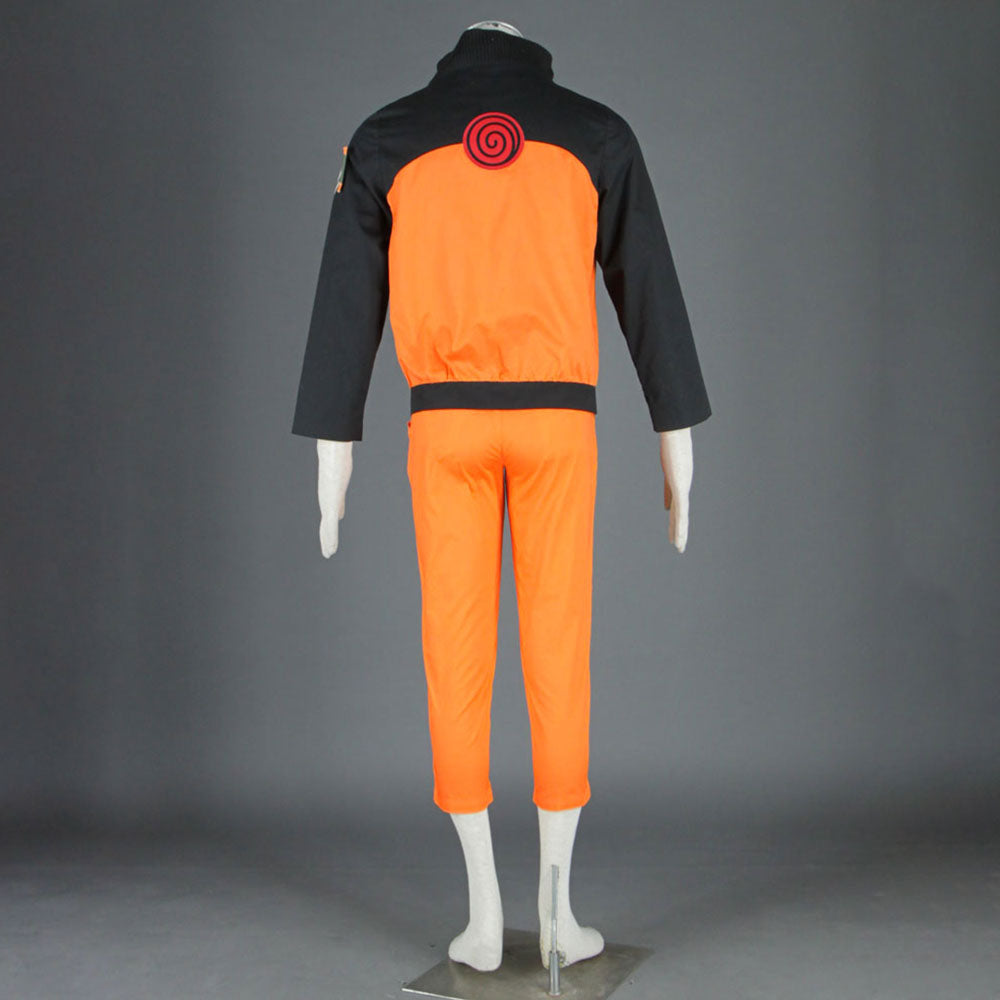 Anime Naruto Costume Naruto Teenage Orange Combat Cosplay Uniform for Adults Kids Halloween