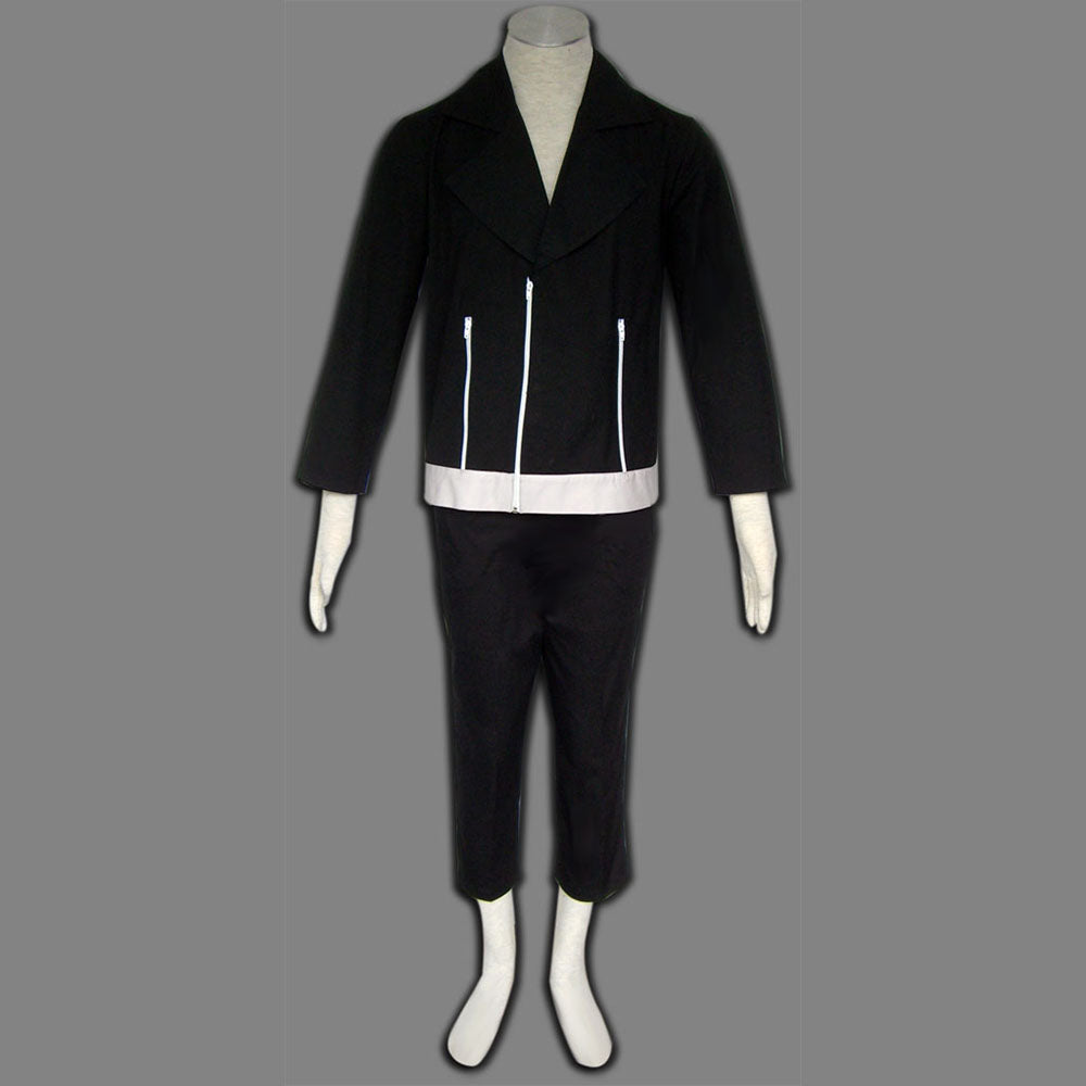Anime Naruto Costume Kiba Cosplay Black Uniform with Headband for Men Kids Halloween