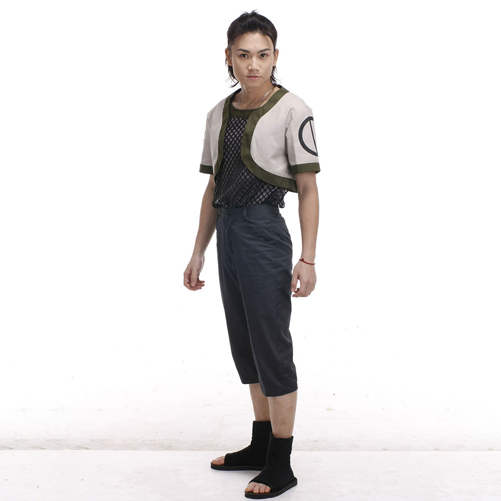 Anime Naruto Costume Shikamaru Nara Cosplay Costume with Headband for Men Kids