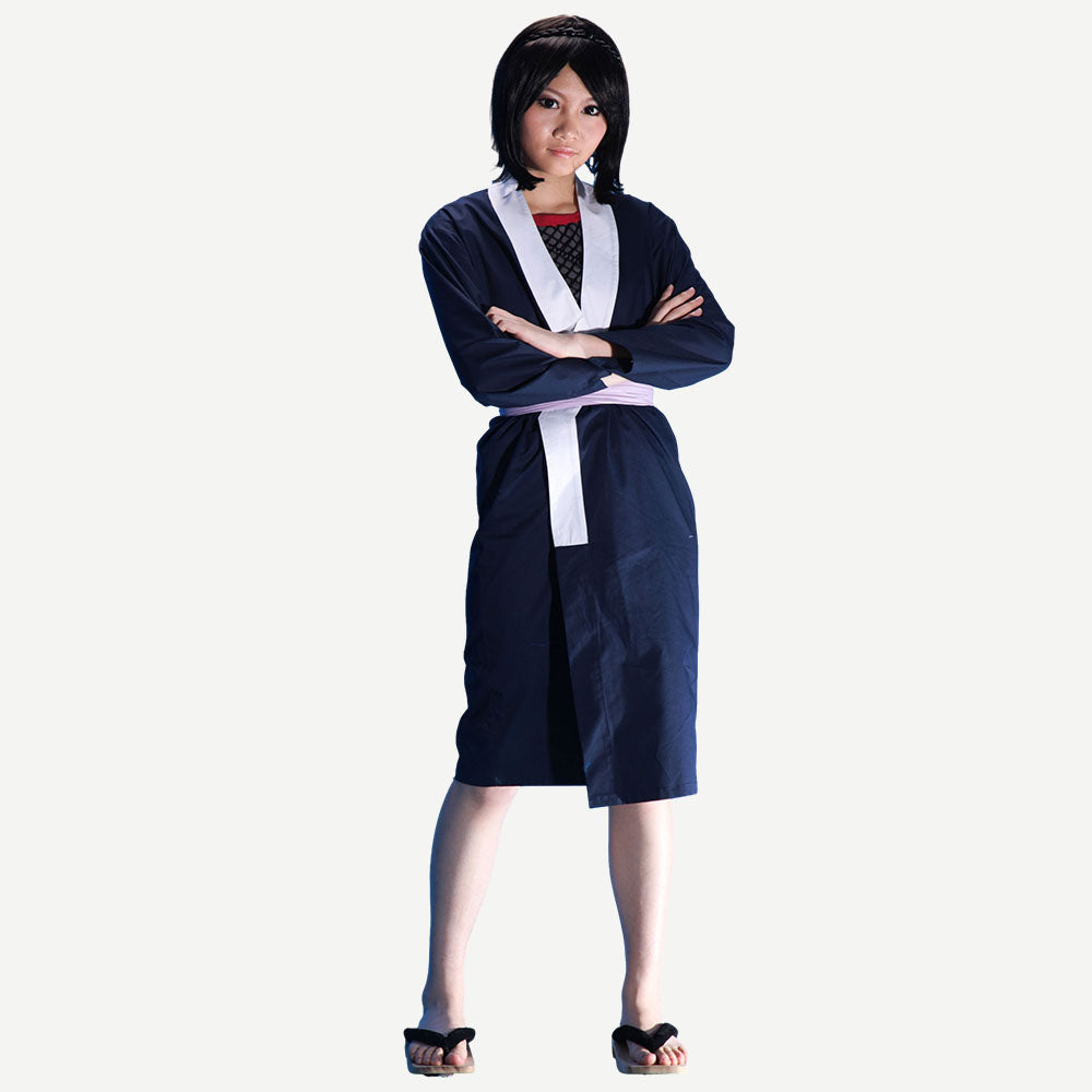 Anime Naruto Costume Shizune Cosplay Costume with Headband for Women Kids