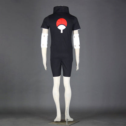 Anime Naruto Costume Sasuke Ninja Exam Cosplay Black Outfit for Men Kids Halloween