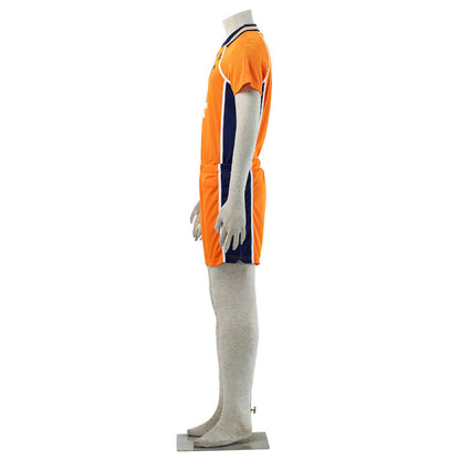 Haikyuu!! Costume Nishinoya Yuu Number #4 Karasuno High School Volleyball Uniform with Knee pads