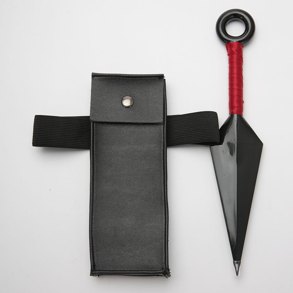 Anime Naruto Costume Leaf Village Ninja Naruto Sasuke Kakashi Hinata Leg Bag Kunai Cosplay Accessories