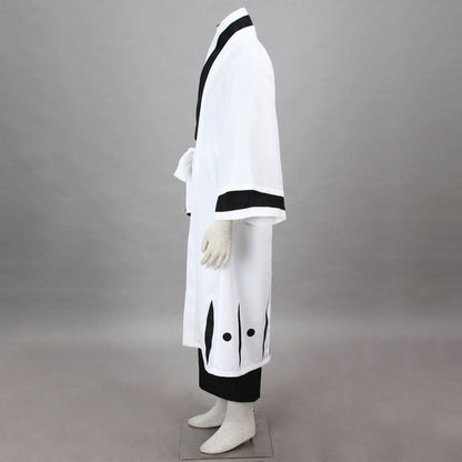 Anime 5th Division Captain White Haori Illusion Swordsman Cosplay Costume Set for Men and Kids