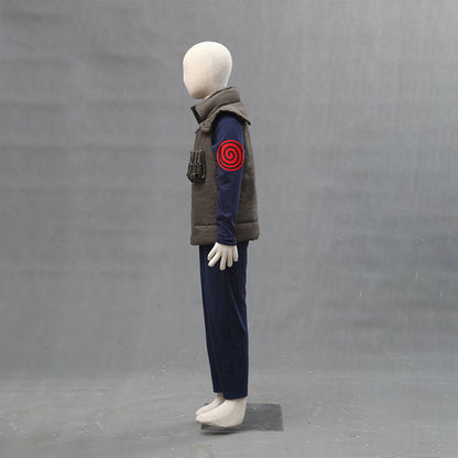 Anime Naruto Costume Kakashi Iruka Jonin Cosplay Costume Uniform for Men Kids Halloween