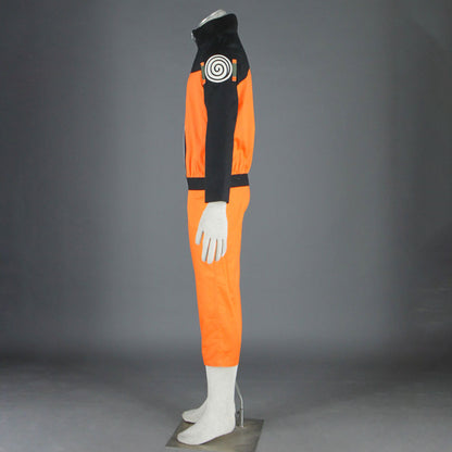Anime Naruto Costume Naruto Teenage Orange Combat Cosplay Uniform for Adults Kids Halloween
