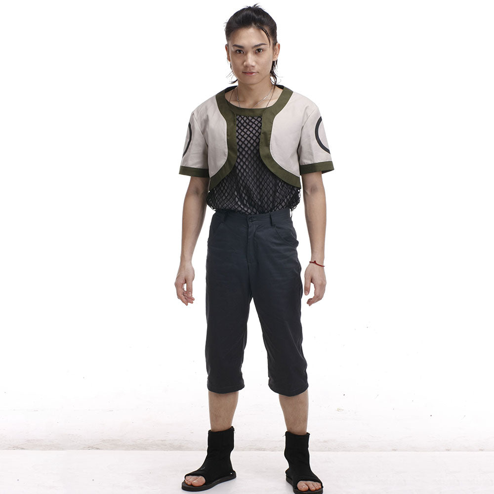 Anime Naruto Costume Shikamaru Nara Cosplay Costume with Headband for Men Kids