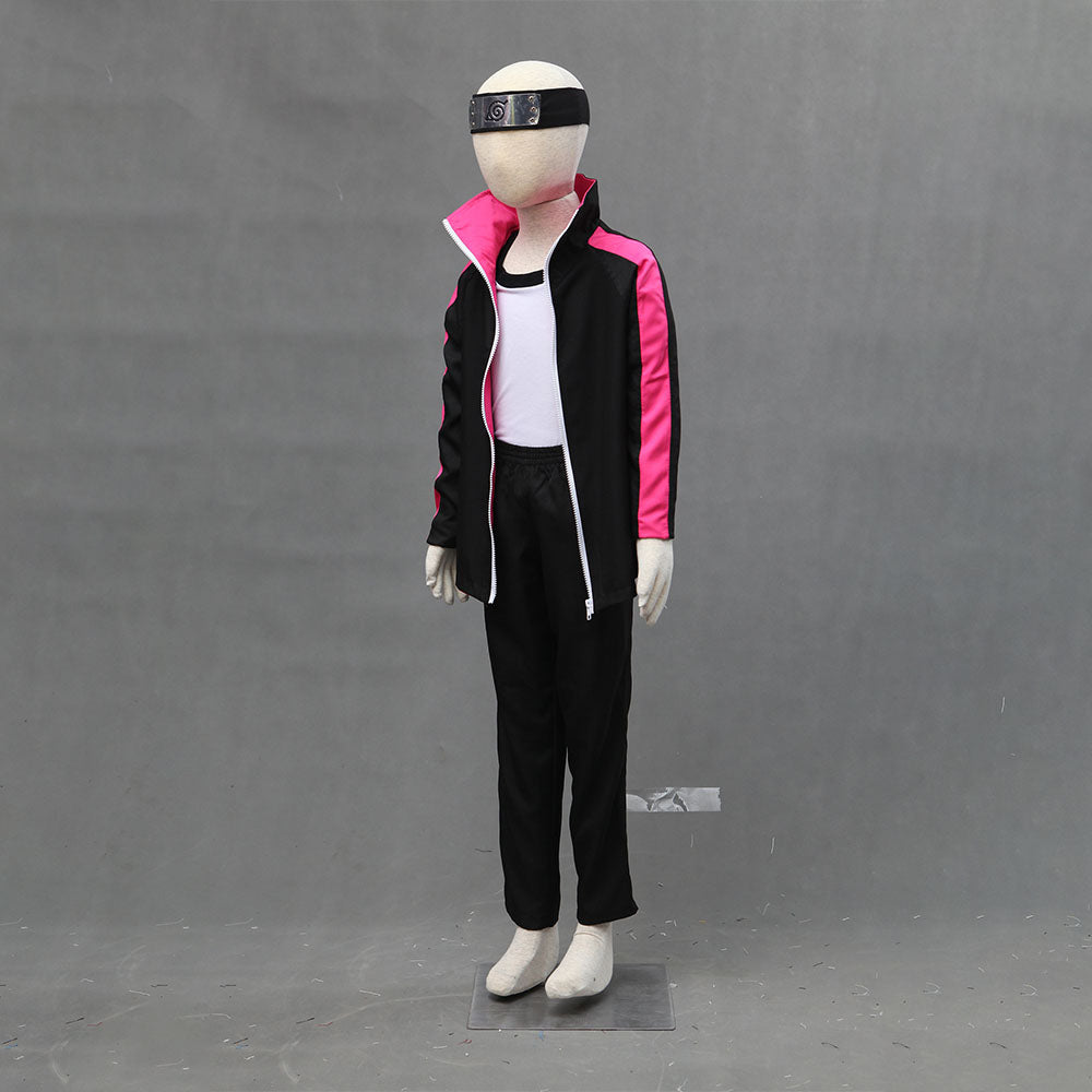 Boruto Costume Boruto Cosplay Tracksuit Set with Accessories for Men Kids Halloween