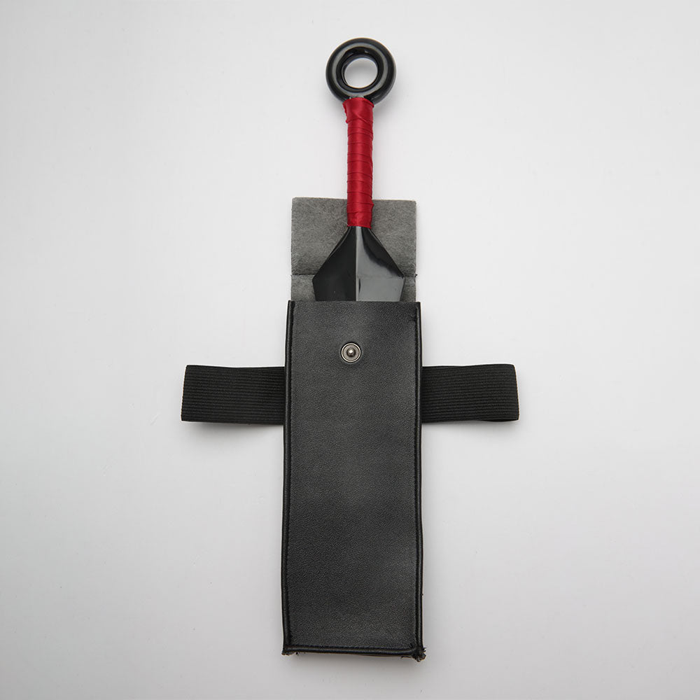 Anime Naruto Costume Leaf Village Ninja Naruto Sasuke Kakashi Hinata Leg Bag Kunai Cosplay Accessories