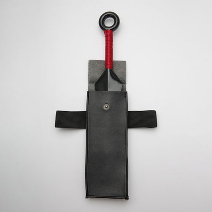 Anime Naruto Costume Leaf Village Ninja Naruto Sasuke Kakashi Hinata Leg Bag Kunai Cosplay Accessories