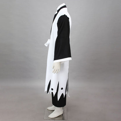 Anime 11th Division Captain Fierce Swordsman Kimono Cosplay Costume for Men Kids