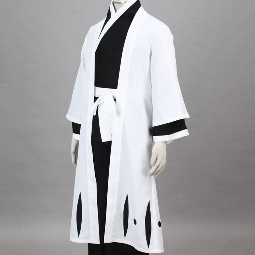 Anime 5th Division Captain White Haori Illusion Swordsman Cosplay Costume Set for Men and Kids