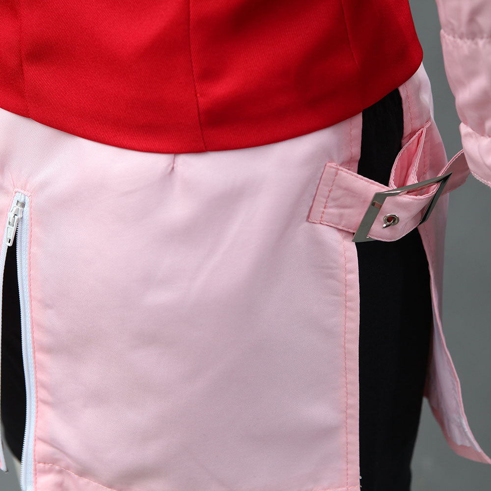 Anime Naruto Costume Sakura Cosplay Uniform with Headband for Women Kids Halloween