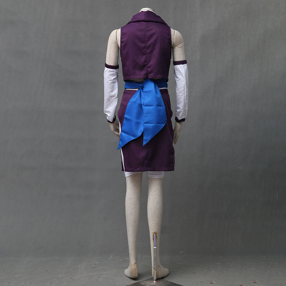 Anime Naruto Costume Ino Yamanaka Girl Cosplay Purple Outfit for Women and Kids