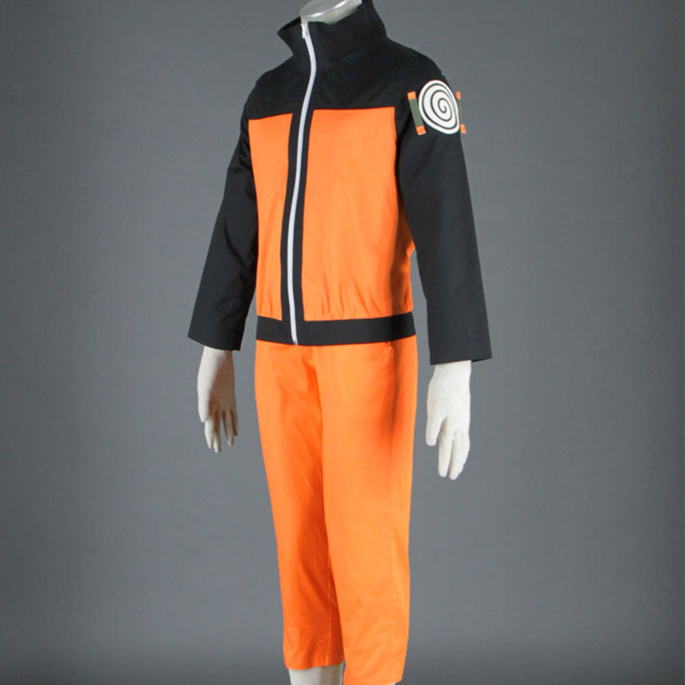 Anime Naruto Costume Naruto Teenage Orange Combat Cosplay Uniform for Adults Kids Halloween