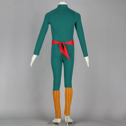 Anime Naruto Costume Rock Lee Cosplay Costume Green Jumpsuit full Outfit for Men Kids