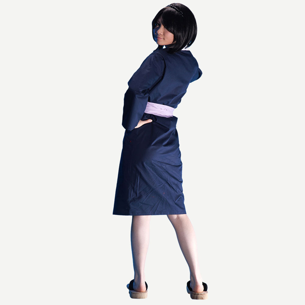 Anime Naruto Costume Shizune Cosplay Costume with Headband for Women Kids