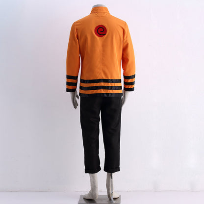 Anime Boruto Costume Naruto as Father Cosplay Uniform for Men Kids Halloween