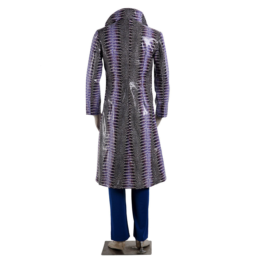 The Suicide Squad The Joker Cosplay Costume Long Coat with Pants Men and Kids Halloween