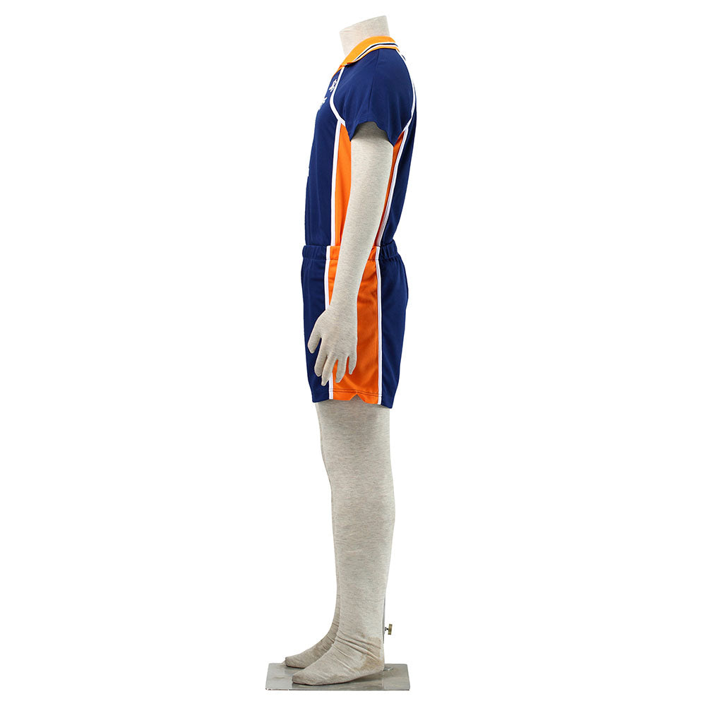 Haikyuu!! Costume Sawamura Daichi Number #1 Karasuno High School Volleyball Uniform with Knee pads