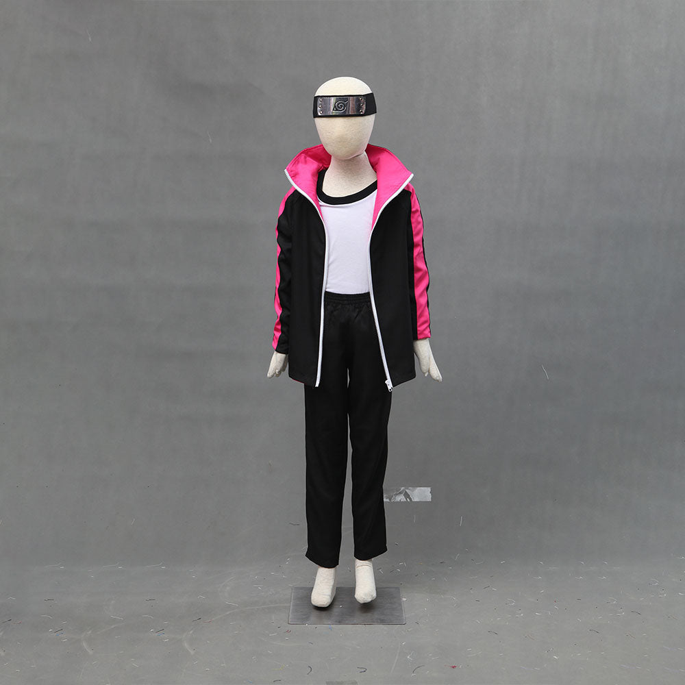 Boruto Costume Boruto Cosplay Tracksuit Set with Accessories for Men Kids Halloween