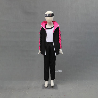 Boruto Costume Boruto Cosplay Tracksuit Set with Accessories for Men Kids Halloween