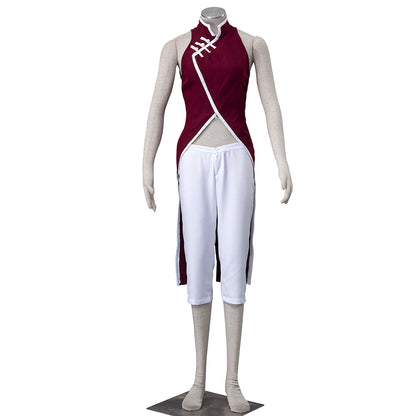 Anime Boruto Costume Sakura Mom-Style Cosplay Outfit with Headband for Women Kids